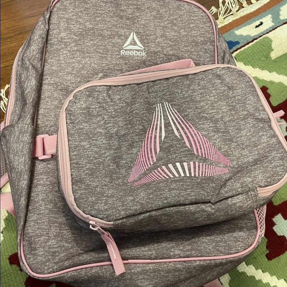 Reebok Scout School Backpack, Pink Detachable Insulated Lunch Bag Laptop Pocket